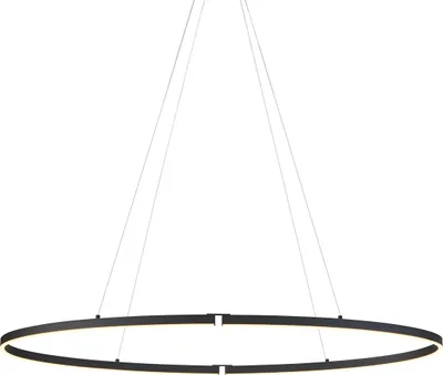 Produktbild von Design Pendelleuchte Schwarz Oval 120cm inkl  LED 3 Stufen Dimmbar Ovallo