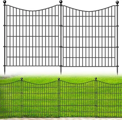Produktbild von Famanu Gartenzaun Dekorativ - 10 Paneele aus Edelstahl für den Außenbereich