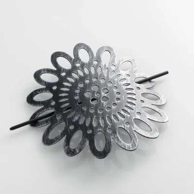 Immagine prodotto di Clip in metallo nero per tende MANDY, 17,5 cm