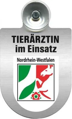 Produktbild von Einsatzschild für Windschutzscheibe incl. Saugnapf - Tierärztin im Einsatz - 309474 Color - Region Nordrhein-Westfalen