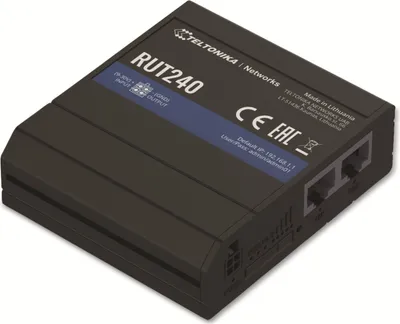 Produktbild von Teltonika RUT240, Router für Mobilfunknetz, Schwarz, WLAN, Schnelles Ethernet, 10,100 Mbit/s, IEEE 802.11b, IEEE 802.11g, IEEE 802.11n, IEEE 802.3, IEEE 802.3u
