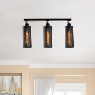 Immagine prodotto di Opviq, Amasra- Amasra NOR, nero, lampadario, 66 x 10 cm, corpo in metallo