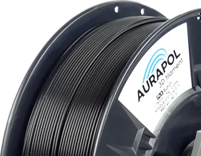Produktbild von AURAPOL PLA 3D Filament Čierna 1 kg 1,75 mm