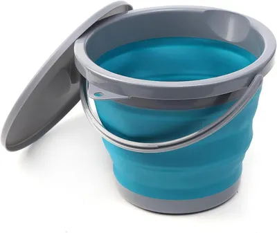 Obrázok produktu pre Skladací Vedro 5L, Skladacie Silikónové Vedro, Modré, na Kempovanie