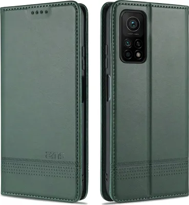 Obrázek produktu pro LaimTop Leather Case for Xiaomi Mi 10T Pro, Flip Cover Wallet Case Magnetic Closure Stand Protective Case for Xiaomi Mi 10T / Mi 10T Pro Green