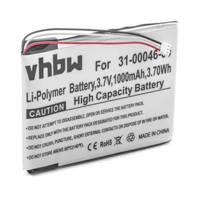 Produktbild von vhbw Akku kompatibel mit Garmin Nüvi GDR45, GDR43 GPS Navigation Navi (1000 mAh, 3,7 V, Li-Polymer)