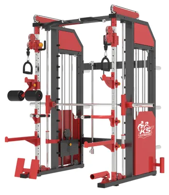Produktbild von Kraftkäfig mit Multipresse und Gewichten 2 x 90 kg, Belastbarkeit 800 kg