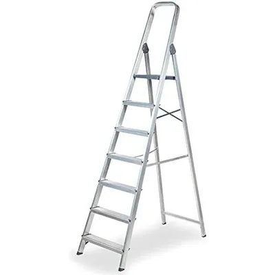 Produktbild von 7-stufige Klappleiter EDM Aluminium (50 x 11 x 218 cm)