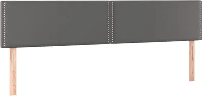 Produktbild von vidaXL Kopfteile Grau 200x5x78/88 cm Kunstleder