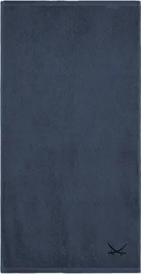 Produktbild von Sansibar Sylt Duschtuch Badetuch Saunatuch Frottier-Serie „Classic“, 70x140 cm, blau, hochwertige Säbel Stickerei, pflegeleicht, hautfreundlich
