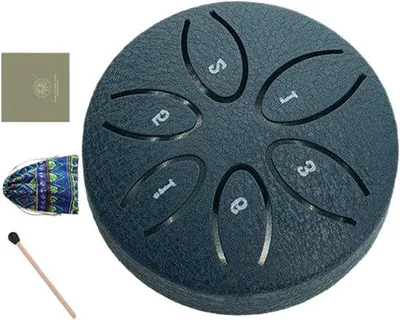 Produktbild von Handtrommel 6-Noten Melodie - 8 cm - Marineblau
