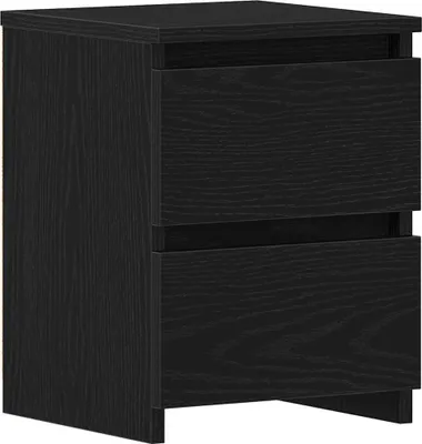 Produktbild von Nachttisch Schwarz Eichen-Optik 30 x 30 x 40 cm Holzwerkstoff