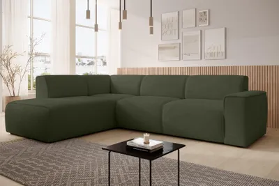 Produktbild von AX LIVING Couch Sofa L Form Didim L Grün – 292 cm, stilvoll & bequem L
