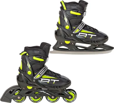 Produktbild von 2in1 Raven Inline Skates Profession Black/Lime 38-42 verstellbar