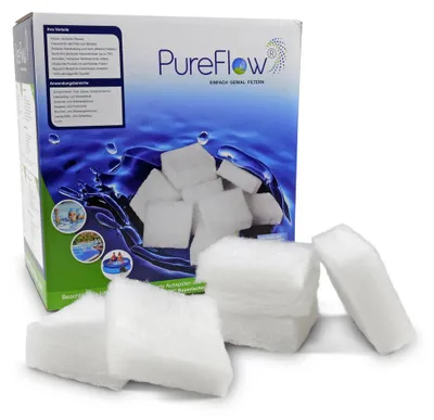 Produktbild von PureFlow POOLFILTER 3D – Innovativ und Leistungsstark, Poolfilter, Weiß, Box, 750 g