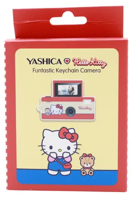 Immagine prodotto di YASHICA Funtastic, mini fotocamera a portachiavi, HELLO KITTY