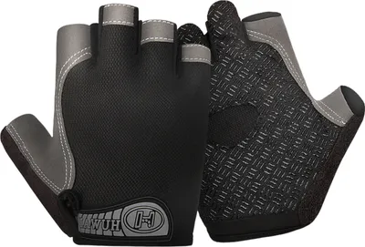Produktbild von 1 Paar Sport-Fahrradhandschuhe, gepolsterte Halbfinger-Handschuhe mit Klettverschluss, stoßdämpfend, rutschfest, atmungsaktiv