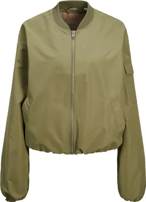 Produktbild von Jack & Jones 12253330_1905_XS, Bomber, Uni, Erwachsener, Reißverschluss, Polyester, Grün