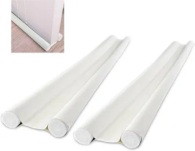 Obrázok produktu pre Izolačné profily na dvere, 2 ks, 93 cm, biele, umývateľné, odolné, zvukovo izolačné, odpudzujúce hmyz
