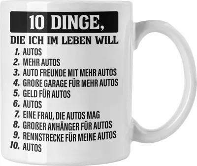 Produktbild von Trendation - Tuner Auto Tasse Geschenke Autotuner Geschenkidee Autoliebhaber Tasse für Männer Autofan Kaffeetasse (Weiß)