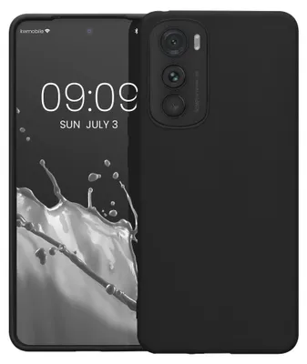 Produktbild von kwmobile Handyhülle für Motorola Edge 30 Hülle - TPU Case - Kabelloses Laden - Schutzhülle Cover in Schwarz matt