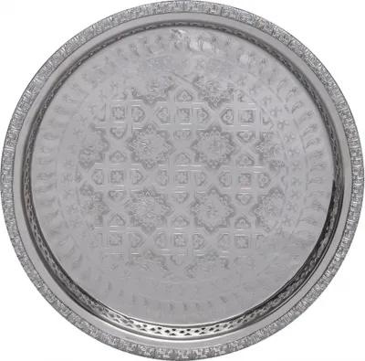 Immagine prodotto di vassoio orientale Nadia 27cm color argento