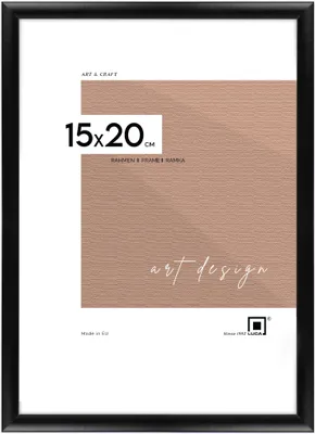 Produktbild von LUCA® Aluminium Frames, Bilderrahmen, Farbe Schwarz, 15x20 cm