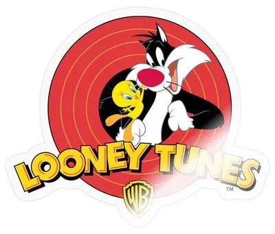 Produktbild von Spreadshirt Looney Tunes Sylvester Und Tweety Sticker Aufkleber, 10 x 10 cm, Transparent glänzend