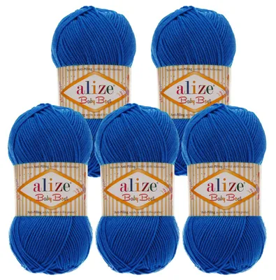 500g Alize Baby Best 141 blau