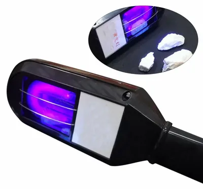 Zdjęcie produktu dla Lampa UV – Lampa do wykrywania fluorescencji – Urządzenie do poszukiwania minerałów – 8 watów – Przenośne