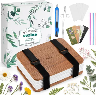 Produktbild von Blumenpresse 16,0 x 21,1 cm, 6 Schichten, braun, zum Basteln