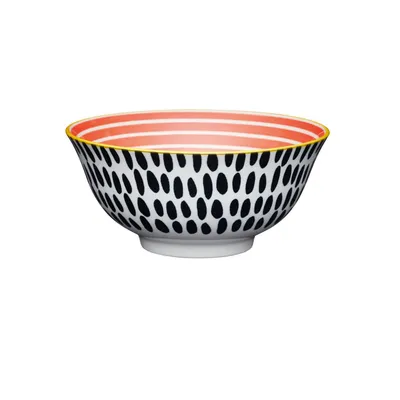 Produktbild von Keramik Stoneware Bowl, Schale, Schüssel 15,7 cm Red Swirl Bowl