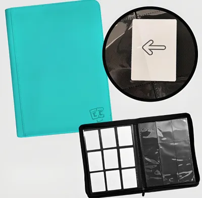 Image de TCG Guru - Pocket 9 Zipper Binder Xenon Turquoise
