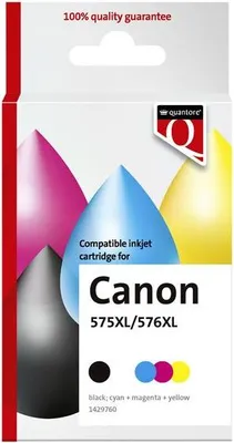 Produktbild von Quantore - Tintenpatronen-Alternative für Pg-575XL Cl-576XL Schwarz + Farbe