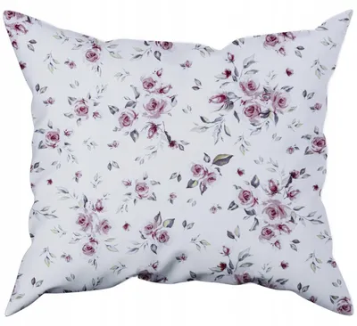Produktbild von Nyks Baumwoll-Kissenbezug 50x60 cm Blumenmuster mit Reißverschluss