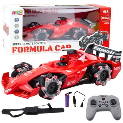 Produktbild von RC-Sportwagen mit Raucheffekt, 2,4 GHz, Rot