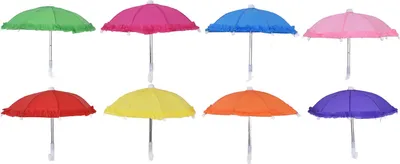 Zdjęcie produktu dla 8 sztuk uroczych zabawek dla lalek, miniaturowy parasol, akcesoria dziecięce dla lalek, gry dekoracyjne