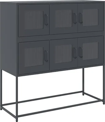 Produktbild von Sideboard Anthrazit 100,5x39x107 cm Kaltgewalzter Stahl