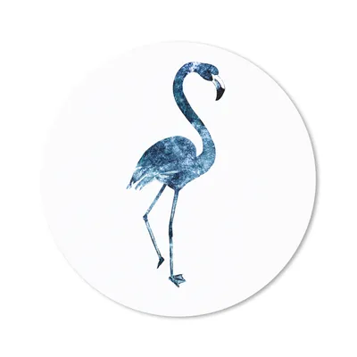 Produktbild von MuchoWow® Mauspad Mousepad Flamingo - Federn - Blau 30x30 cm - Mousepads - Maus Mat - Pad - Mausunterlage - Tischunterlage - Schreibtischmatten
