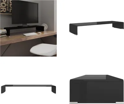 Obrázek produktu pro vidaXL Televizní stolek/skleněný stojan 90x30x13 cm - TV stolek - TV skříňky - TV nábytek - TV skříňka