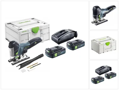 Image de Festool CARVEX PSC 420-Basic scie sauteuse alternative sans fil 18 V 120 mm Brushless + 2x batterie 3,0 Ah + chargeur + systainer