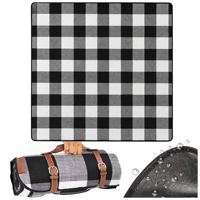 Produktbild von Picknickdecke Wasserdicht Faltbare 200 x 200 cm für Strand Camping Outdoor Kompakt