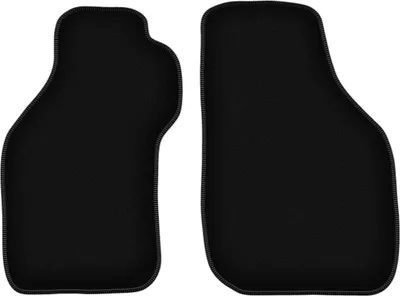 Produktbild von Wielganizator Velours-Autoteppiche vorne – passend für Mitsubishi Eclipse III (Coupe, Bj. 1999-2006) –  schwarz, passgenau, mit Befestigungen set 2 Stk.