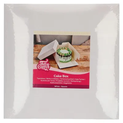 Produktbild von FunCakes Cake Box Tortenkarton, 30x30x15 cm, 1 Stück