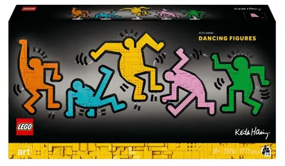 Obrázok produktu pre LEGO ART Keith Haring – Tancujúce postavy, Stavebnica, 18 rok / roky, Plast, 1773 kusov, 2,45 kg