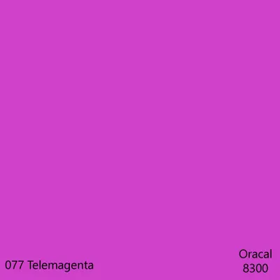 Produktbild von DIN A4 Oracal 8300 Transparent Cal – 32 Farben, Plotterfolie für Glas & Fenster, DIY Folie 1 Stk. 077Telemagenta