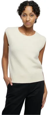 Productafbeelding van Urban Classics dames sweatshirt, gebreide vesttop, kleur zand, maat M