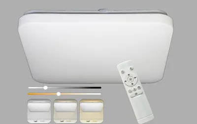 Produktbild von Bioledex VEGO LED Deckenleuchte 40W Matt 33cm eckig 2900-6000K CCT Dimmbar Fernbedienung