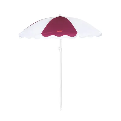 Produktbild von Sonnenschirm Strand Polyester 210x160cm Bordeaux