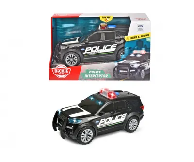 Immagine prodotto di Dickie auto della polizia giocattolo Go Real / SOS Ford Police Interceptor 203714018